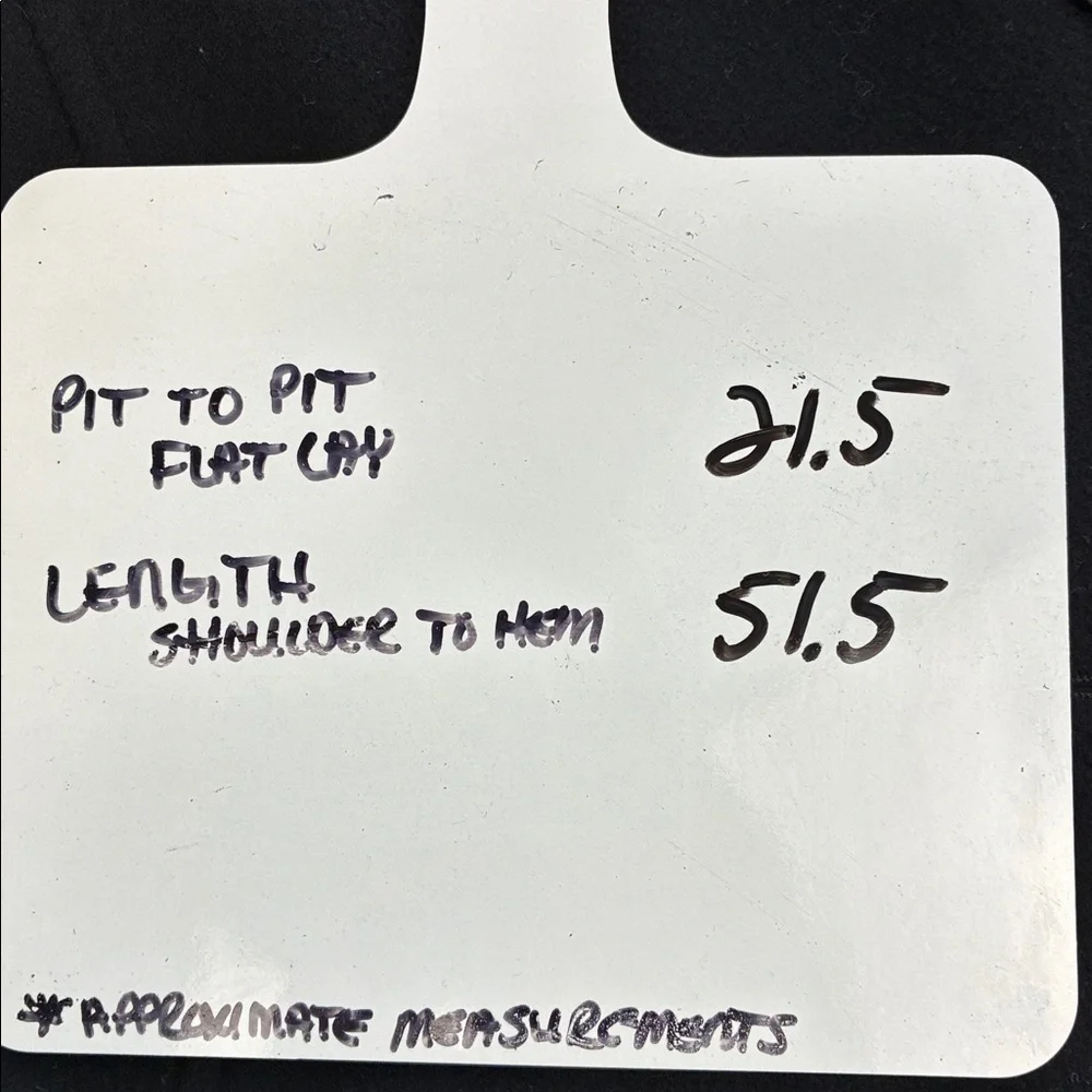 Preston & York Wool Maxi Coat Black 4 Button Collar Pockets Overcoat Classic 12 - Picture 9 of 9